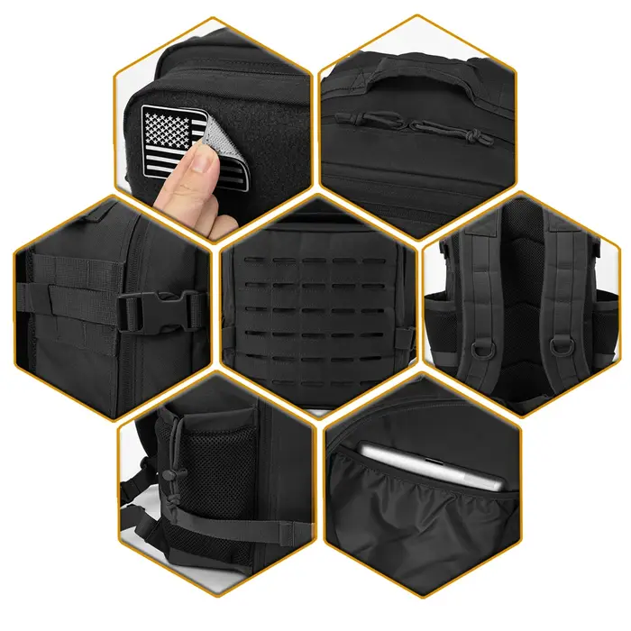 25L sac à dos tactique sac de plein air sac à dos de fitness sac à dos MOLLE femmes/hommes randonnée