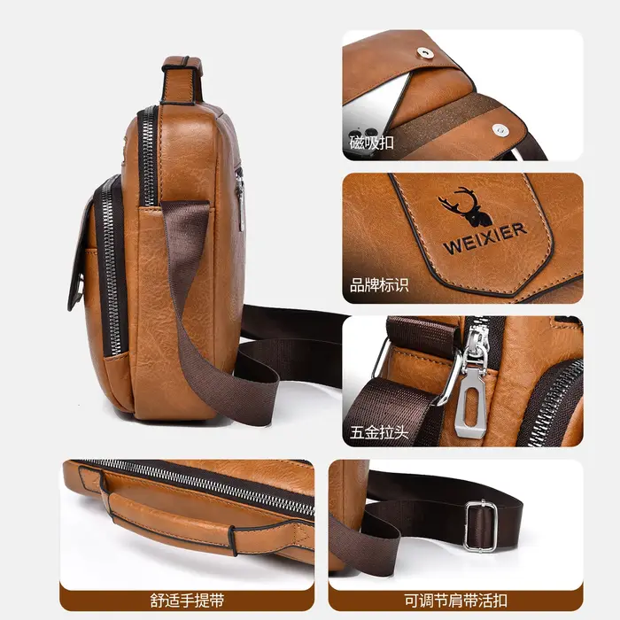 Sac bandoulière homme WEIXIER en PU