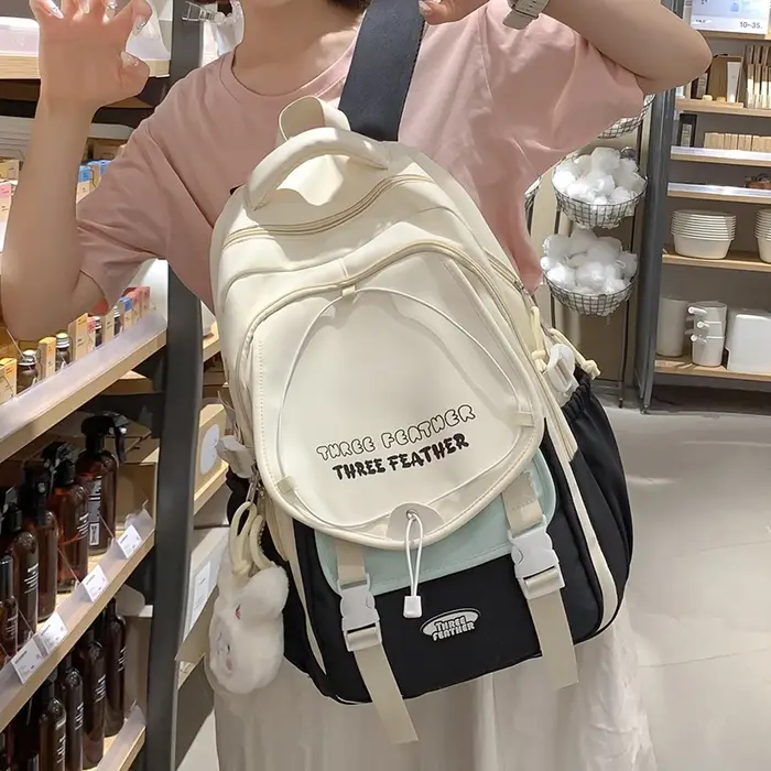 Sac à dos avec pendentif de dessin animé Ins de Style coréen