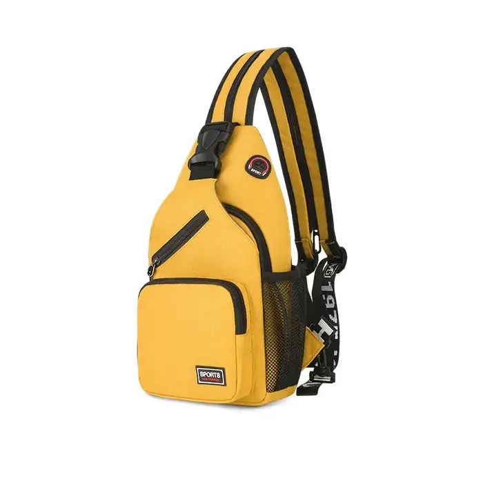 Petit sac à dos décontracté pour femmes et filles, sac de poitrine avec trou pour écouteurs, sac à d