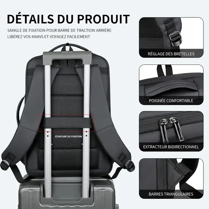 Sac à dos pour homme pour les déplacements professionnels