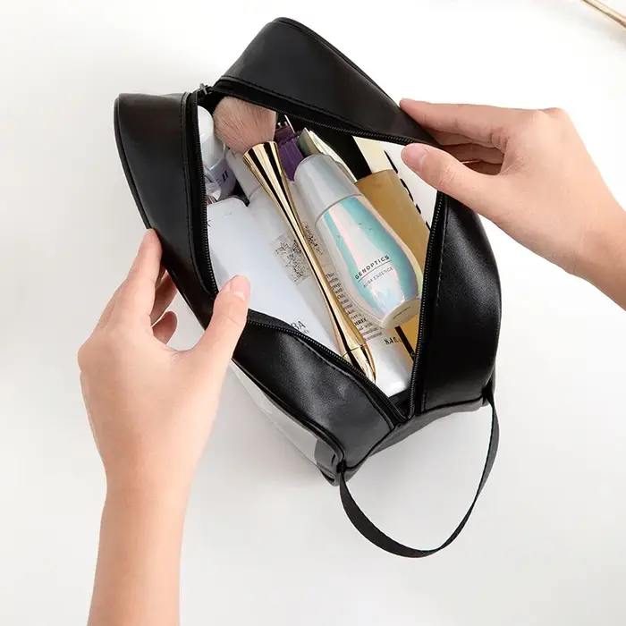 Sacs de rangement étanches avec poignée en cuir PU