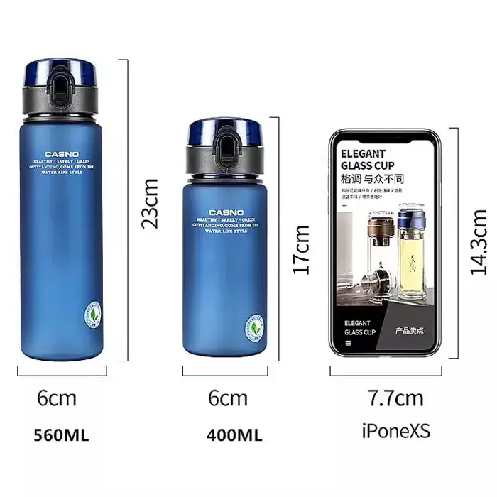 Marque de haute qualité sans BPA étanche sport bouteille d'eau Tour randonnée Portable mes bouteilles de boisson préférées 400 ml 560 ml