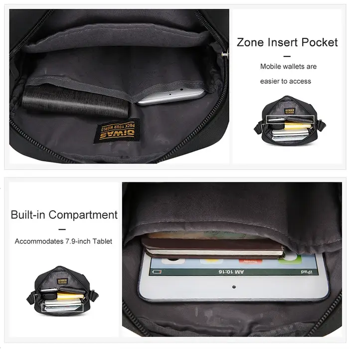 Sac à Bandoulière Étanche pour Homme