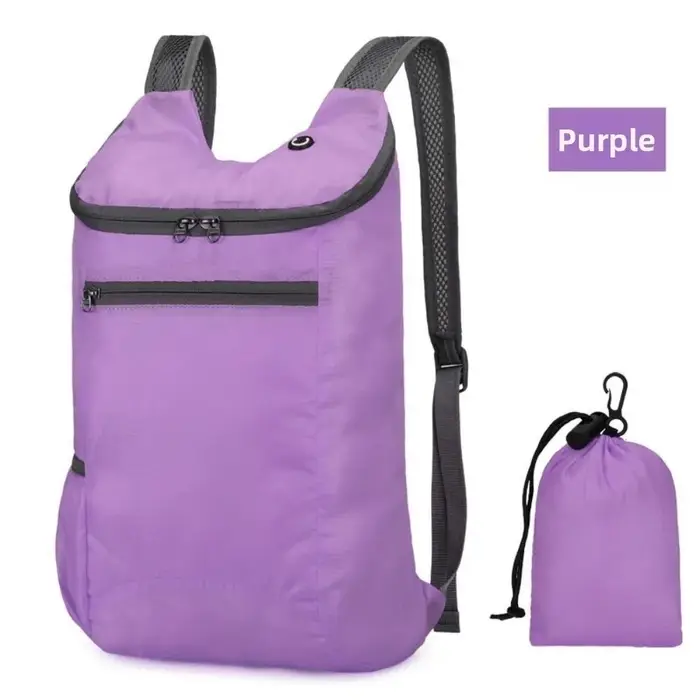 Sac à dos pliable de haute qualité 20L, léger, ultraléger, pratique, sac de voyage, sac à dos imperm