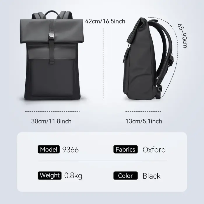 Sac à dos extensible MARK RYDEN avec fermeture à enroulement