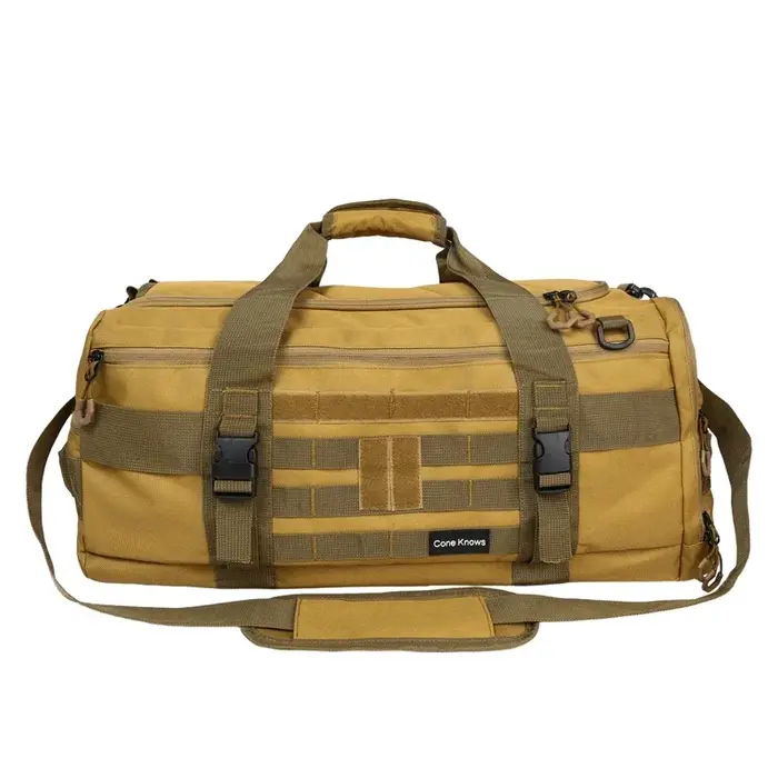 Nouveau sac de Fitness de gymnastique tactique avec poche à chaussures voyage en plein air polochon bagages sacs à