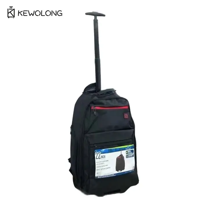 Bagage à dos convertible de 22 pouces, valise à roulettes légère 3 en 1 avec sac à dos de cabine app