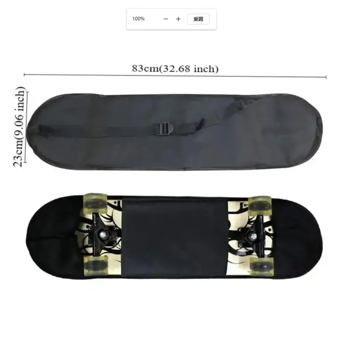 Sac de skateboard à quatre roues-sac