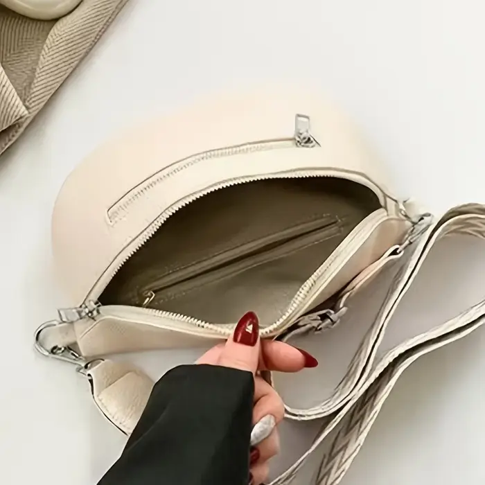 Sac banane en cuir souple pour femmes