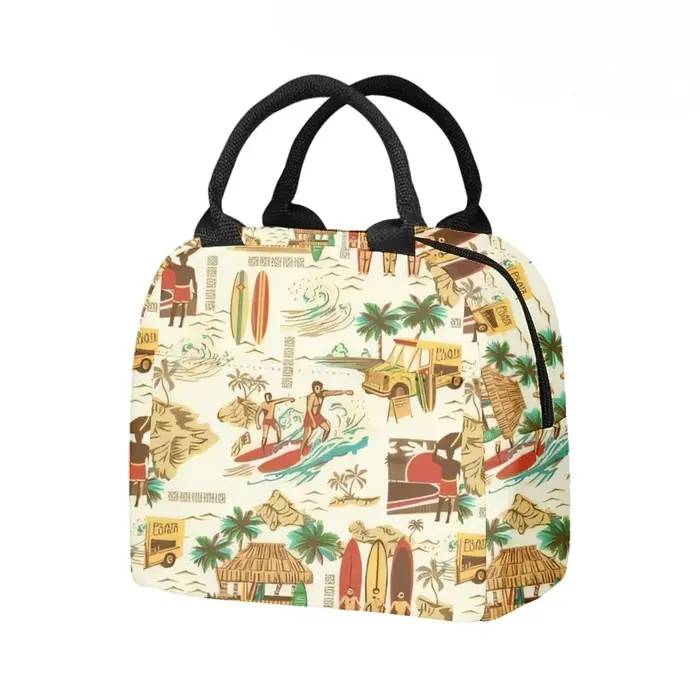 Sac à déjeuner isolé Premium Surf Beach Waves