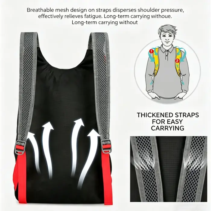 Sac de randonnée pliable pour l'extérieur