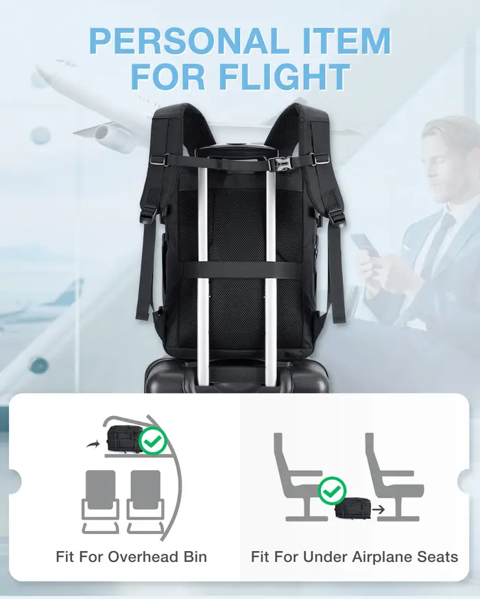 BAGSMART valise sac à dos de voyage pour Easyjet cabine sac 45x36x20 sacs à dos pour hommes remplaça