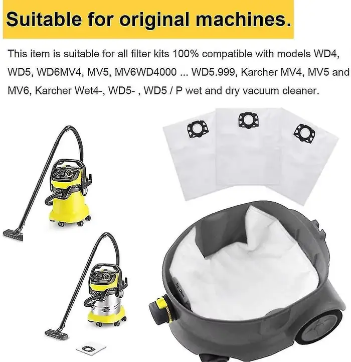 Sacs d'aspirateur compatibles avec Karcher KFI 357