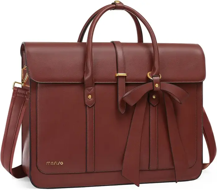 MOSISO sac fourre-tout pour femme pour MacBook 13 14 15 16 17.3 pouces ordinateur portable en cuir P