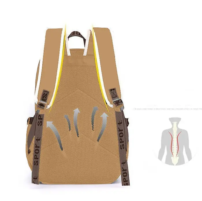 Kawaii Capybara élégant kaki enfant sac à dos sac d'école sac à dos décontracté adolescents garçon fille sac à bandoulière enfants cartable sac à dos ﻿