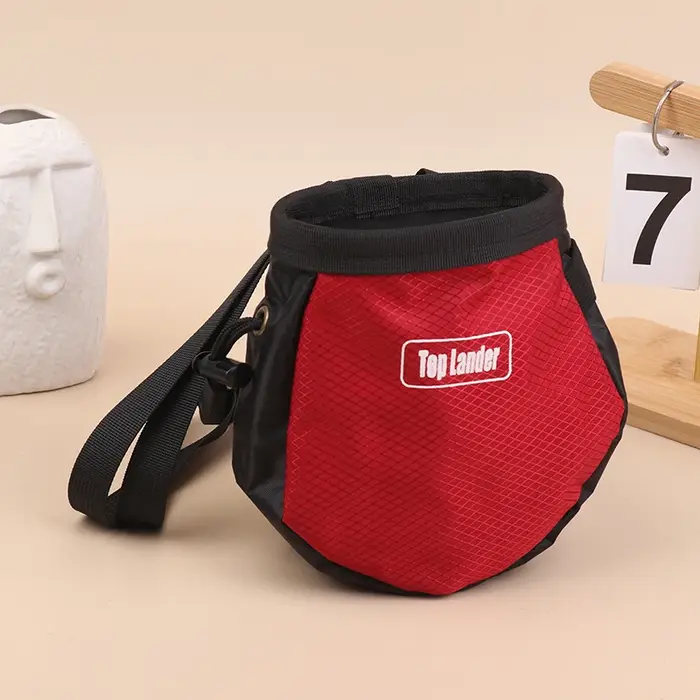 Sac à craie pour escalade avec ceinture ajustable et poche à cordon pour la musculation, la gym, l'h