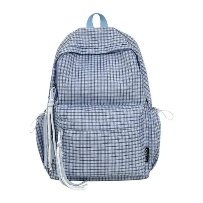 Sac à dos de voyage à motif quadrillé original