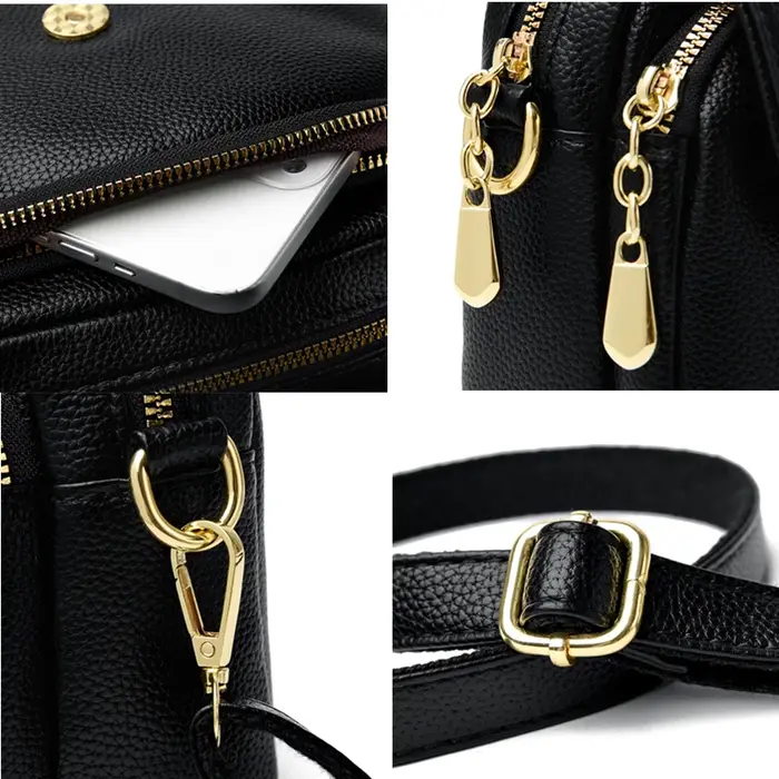 Sac messager en cuir de qualité pour femme