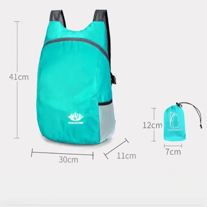 Sac à dos ultraléger imperméable Nano 20L pour hommes et femmes