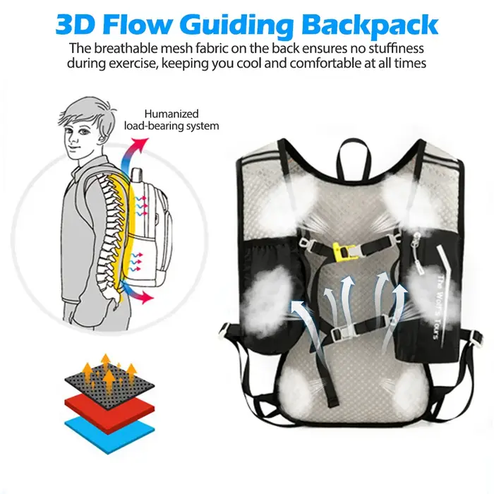 Gilet d'hydratation respirant