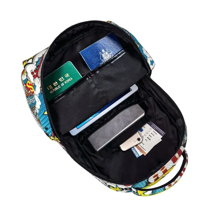 Sac à dos de voyage imprimé pop art unisexe