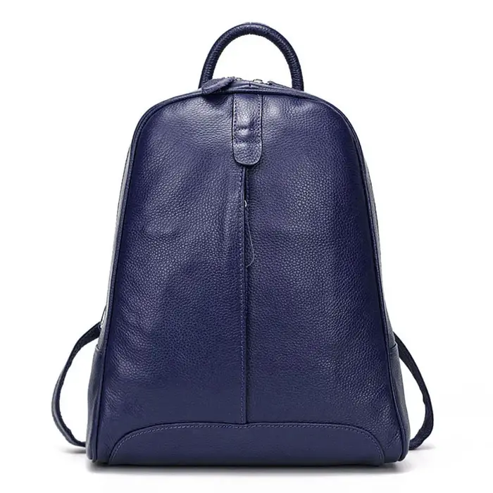 Zency – sac à dos en cuir véritable 100% souple pour femmes