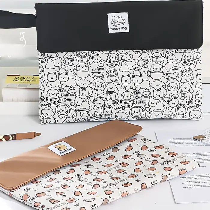 1 sac à documents à boucle magnétique