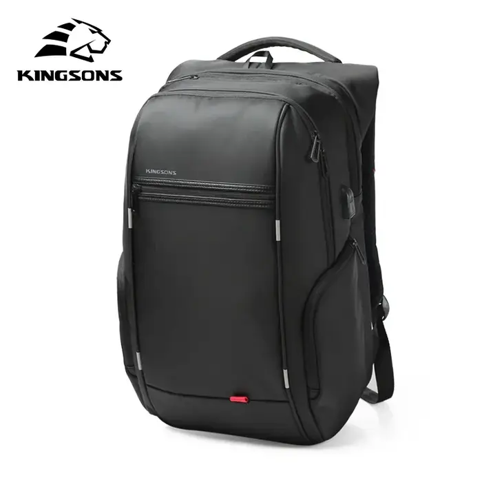 Kingsons-Sac à dos étanche pour homme et femme, avec chargeur USB, pour l'école, antivol, pour ordin