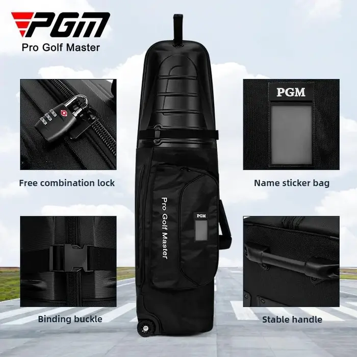 Sac d'aviation de Golf PGM sac de contrôle d'avion à coque rigide pour hommes et femmes avec sac de balle de voyage de