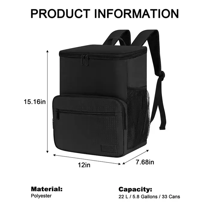 Sac à dos isotherme portable pour livraison
