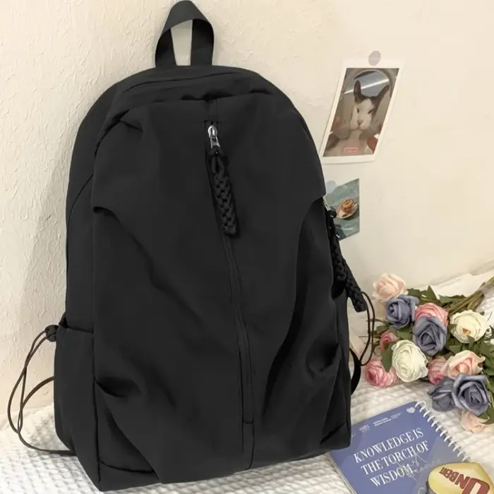 Sac à dos grande capacité pour lycéens et étudiants, unisexe, simple, décontracté, sportif, tendance