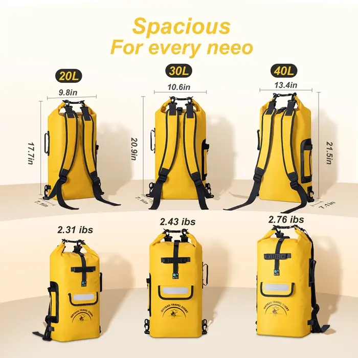Idrybag sac à dos étanche pour femmes hommes 20L/30/L40L sport kayak plage canotage Canyoning sac sec sac à dos