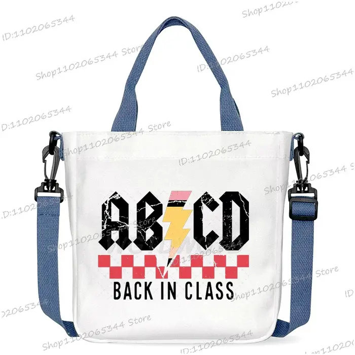 Nouveau sac à main d'école de créateur drôle retour à l'école imprimé sac à bandoulière pour filles garçons mode