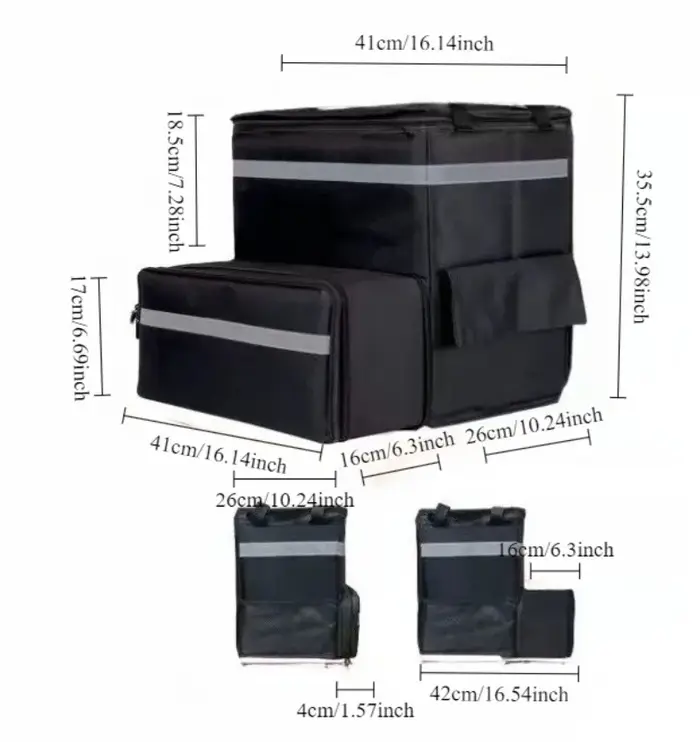 Sac à dos isotherme imperméable pour livraison de repas, robuste, pour livreurs