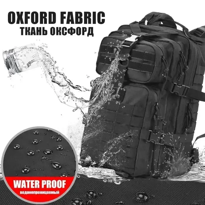 Sac à dos tactique pour hommes 45L grande capacité 3P Softback étanche Bug Out sac Molle sac à dos d'assaut pour randonnée chasse