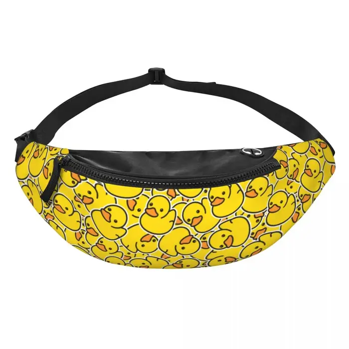 Sac banane personnalisé canards jaunes pour femmes et hommes