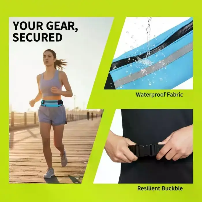 1 sac banane de sport polyvalent et imperméable au design élégant pour un ajustement confortable lors des activités
