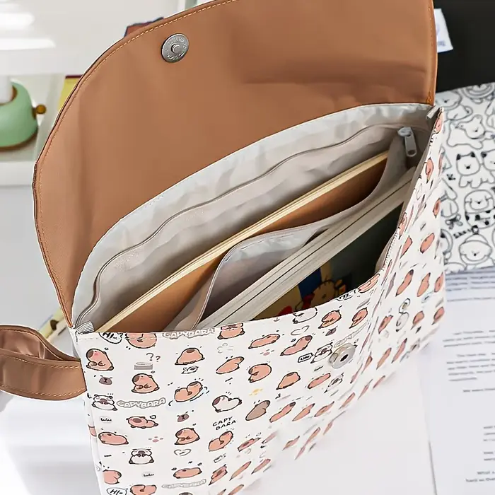1 sac à documents à boucle magnétique