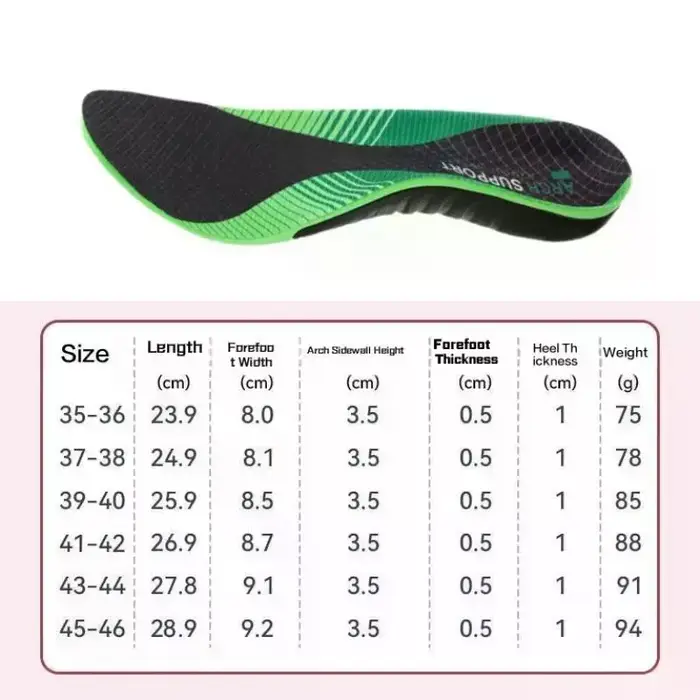 Semelles intérieures de sport EVA résilientes, 1 paire, Support de voûte plantaire, absorbant les chocs, coussinets orthopédiques pour pieds plats, vêtements durables