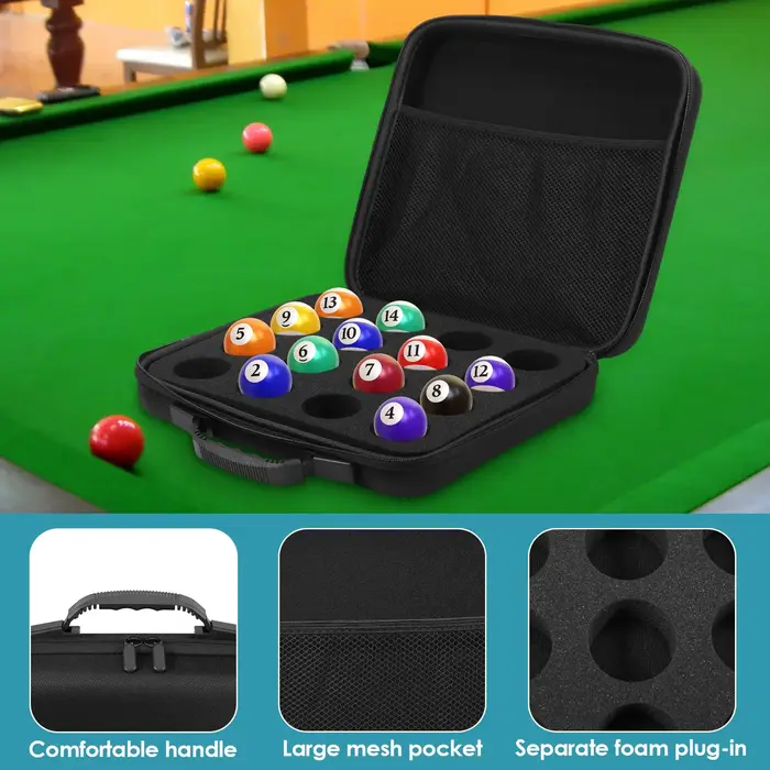 Sac pour boules de billard à 16 grilles