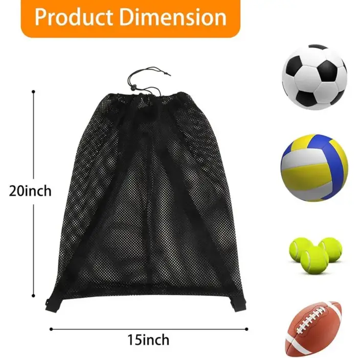 Sac à balle unique sac en maille de basket-ball sacs de rangement sac à dos de basket-ball à bandoulière organisateur de Sport sacs de gymnastique