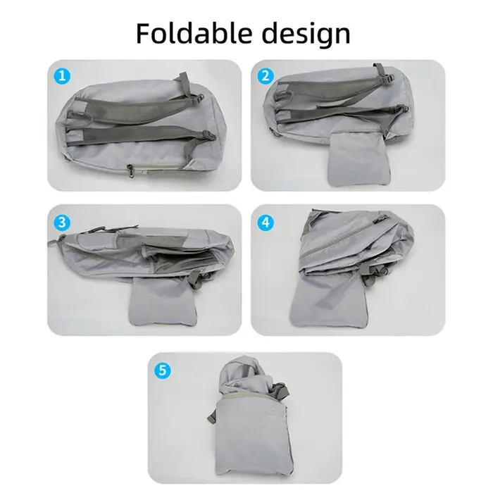Nouveaux sacs à dos de randonnée pliables sac à dos résistant à l'eau petit sac à dos pliant de 20L pour les voyages Camping vacances