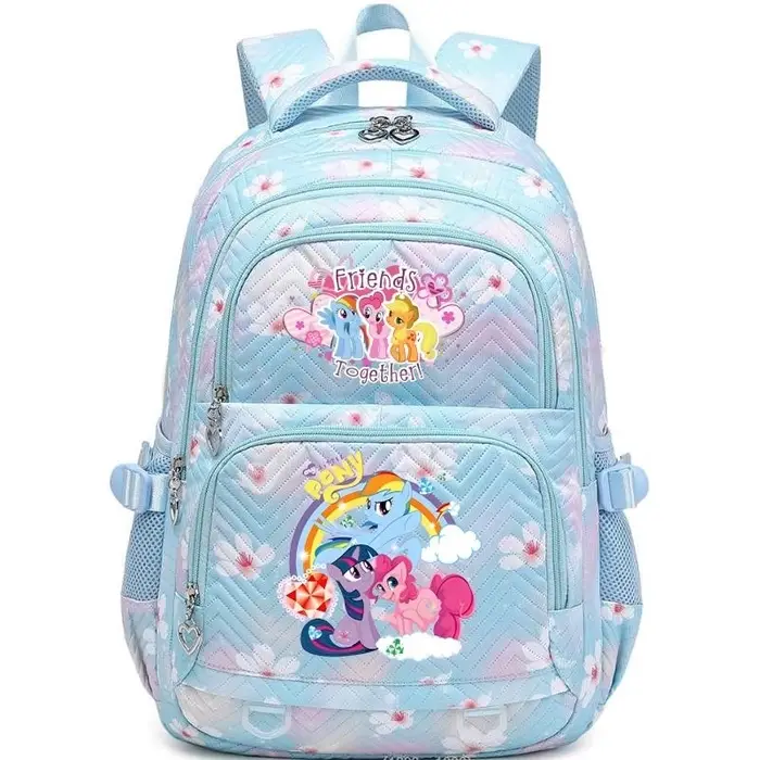 Nouveau sac à dos My Little Pony, sacs d'école colorés de grande capacité pour filles, garçons, étudiants, adolescents, sac à dos décontracté pour femmes, Mochilas de voyage