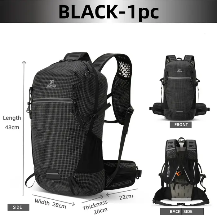 Sac à dos de randonnée en plein air 25L, grande capacité, sac de sport en nylon imperméable et résis