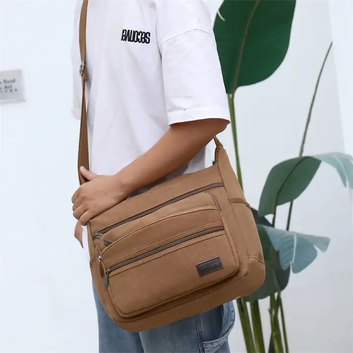 Sac à bandoulière en toile pour hommes