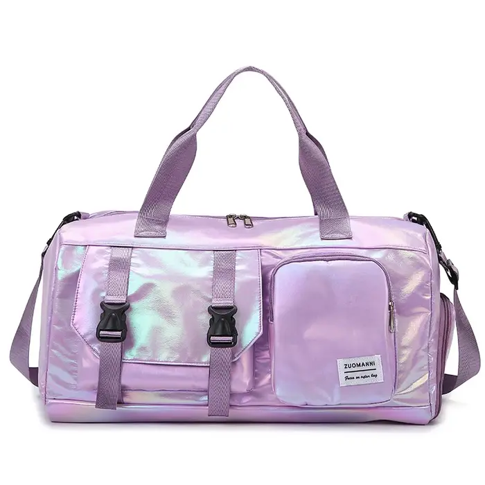 Sac polochon Glamour holographique – Espace et élégant