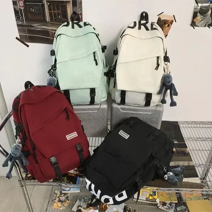INS sac à dos pour hommes Simple polyvalent grande capacité sac à dos de voyage décontracté pour femmes collège Double sacs à bandoulière en vente