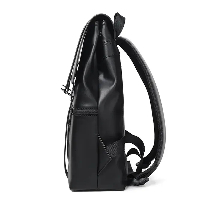 Sac à dos en cuir noir pour hommes