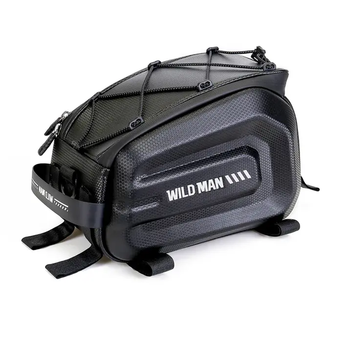 WILD MAN-Sac de vélo électrique pour étagère arrière, cadre de siège arrière, sac de queue, pack à c